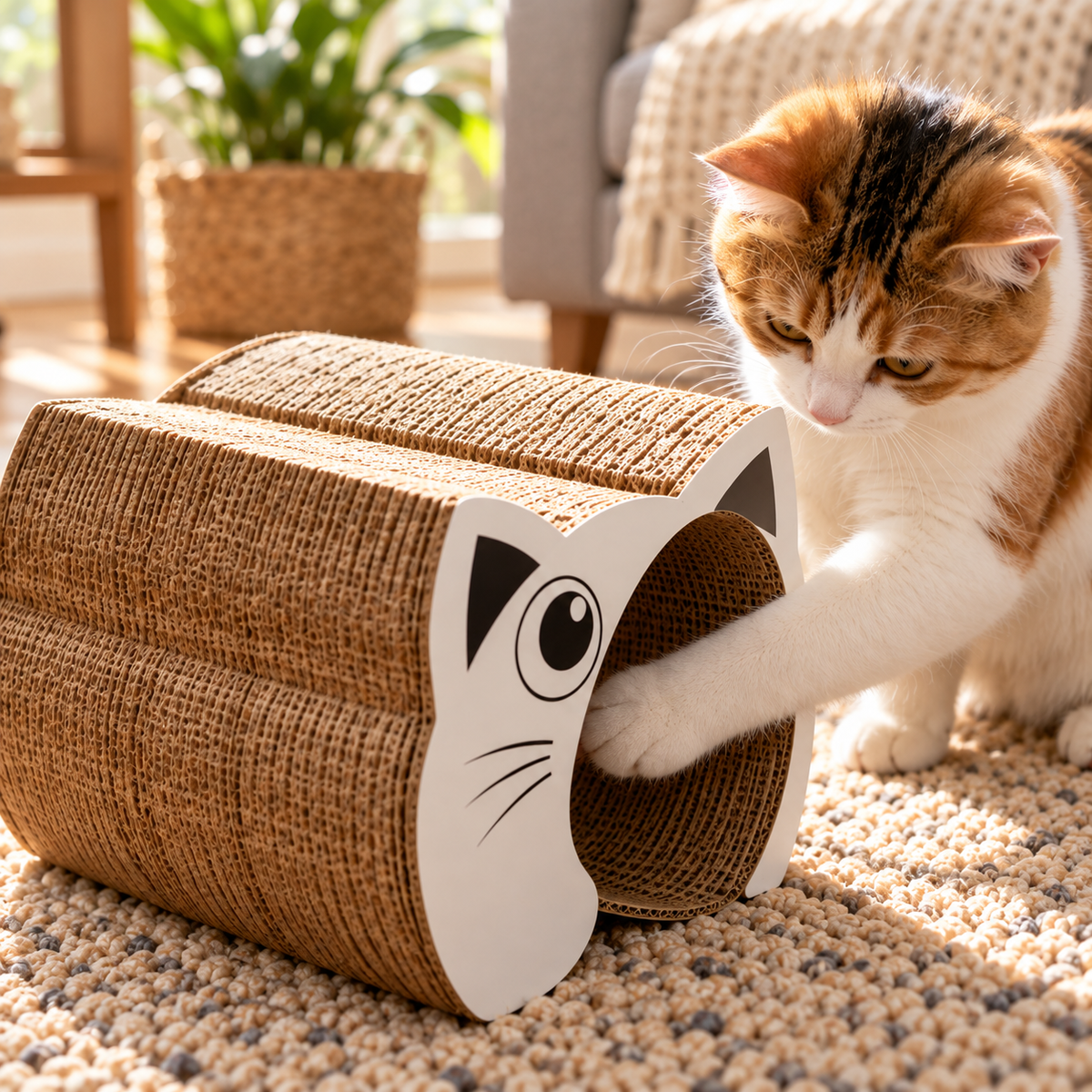 Magic Organ Cat Scratcher Toy — closer view of product details