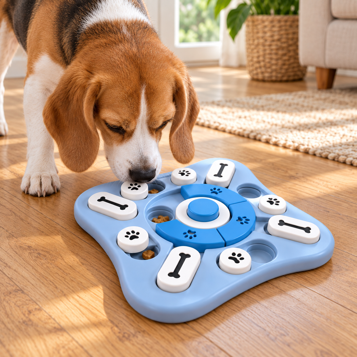 Dog Puzzle Treat Toy – Interactive Feeder Game — alternative three-quarter product view